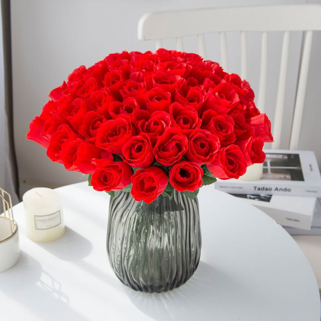 Raw Silk Flowers Wedding Home Furnishing Ornamental Flower